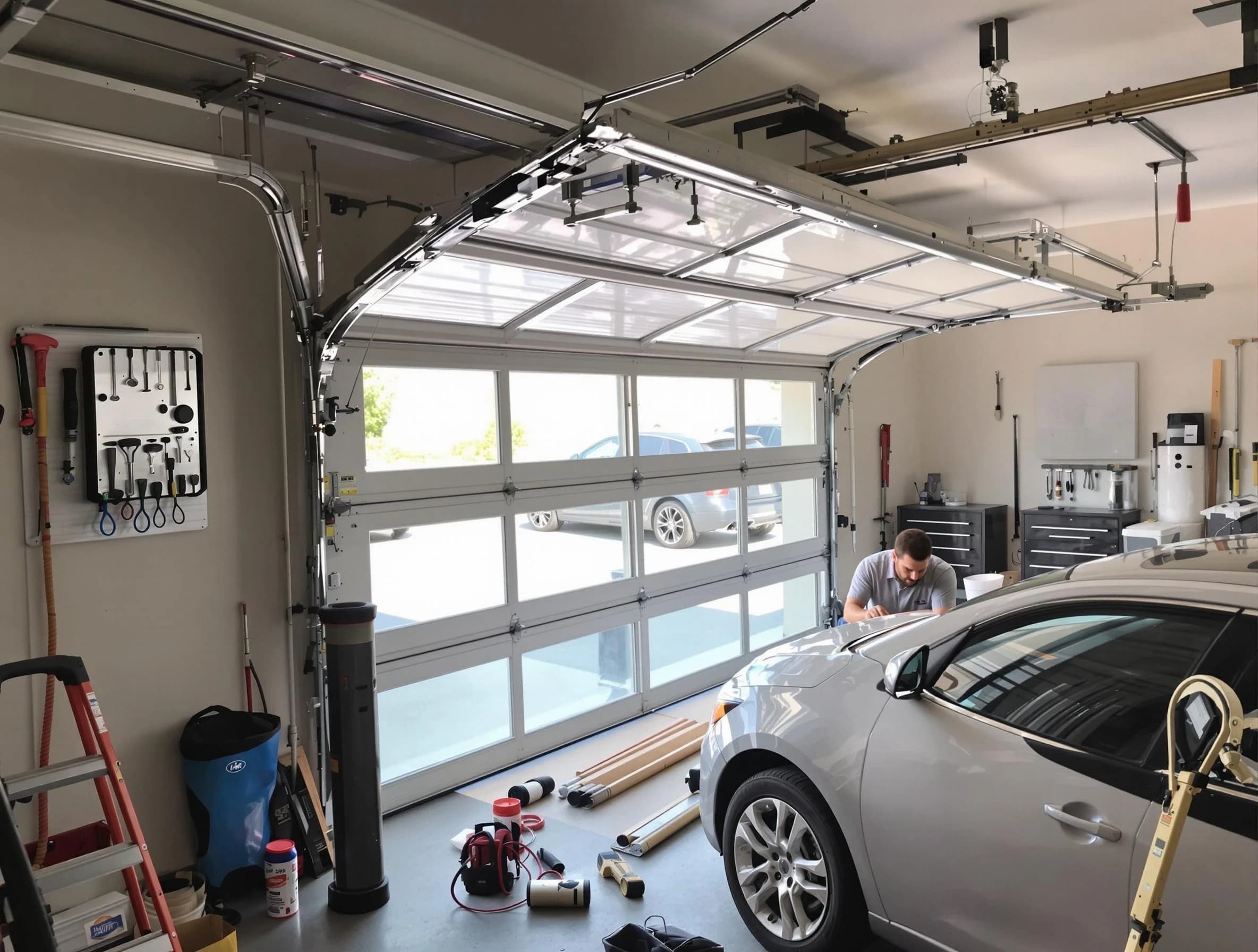 Garage door noise reduction service by Peoria Garage Door Repair in Peoria