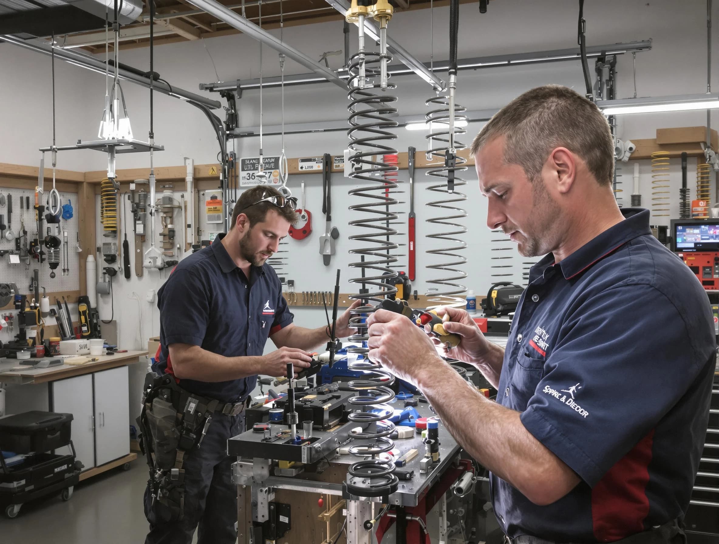 Garage door spring repair service by Peoria Garage Door Repair in Peoria