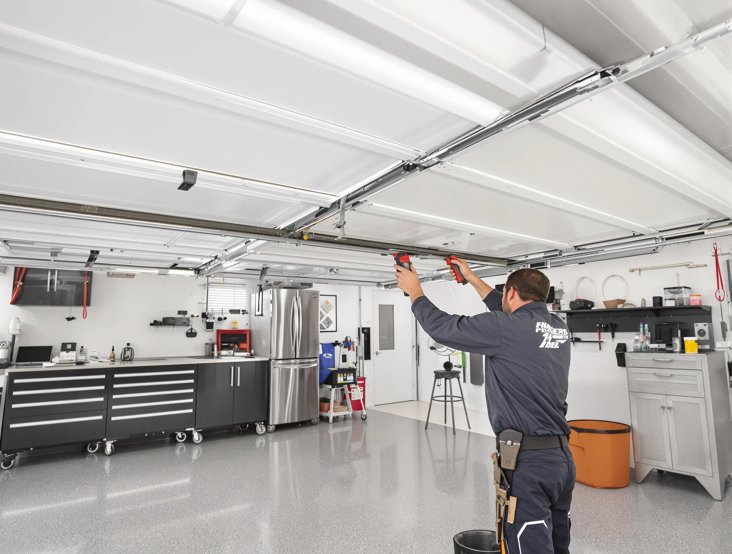 Overhead garage door repair service by Peoria Garage Door Repair in Peoria